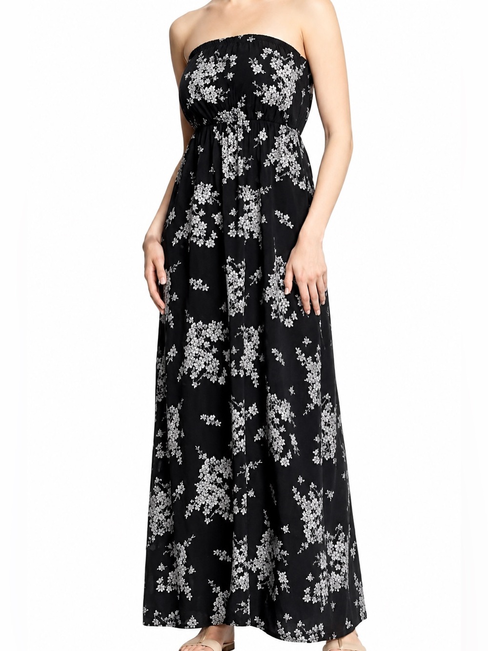 Old Navy Black and White Floral Dress